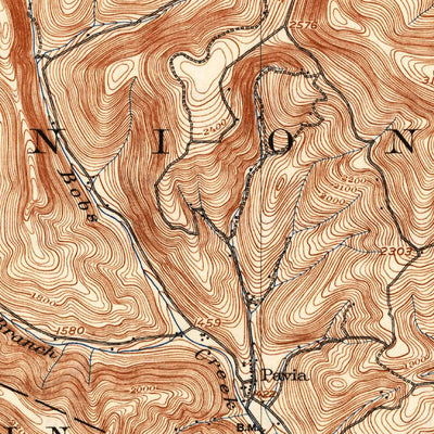 United States Geological Survey Ebenburg, PA (1904, 62500-Scale) digital map