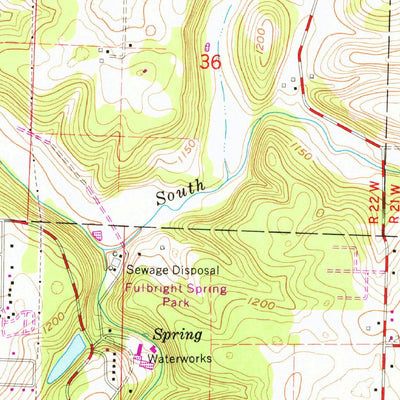 United States Geological Survey Ebenezer, MO (1961, 24000-Scale) digital map