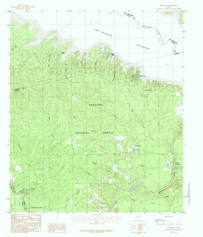 United States Geological Survey Ebenezer, TX (1984, 24000-Scale) digital map