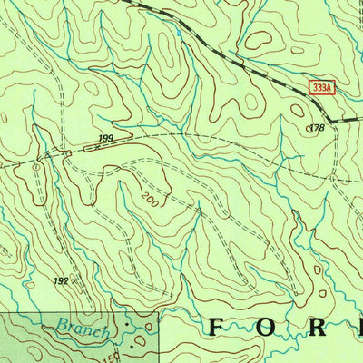 United States Geological Survey Ebenezer, TX (2003, 24000-Scale) digital map