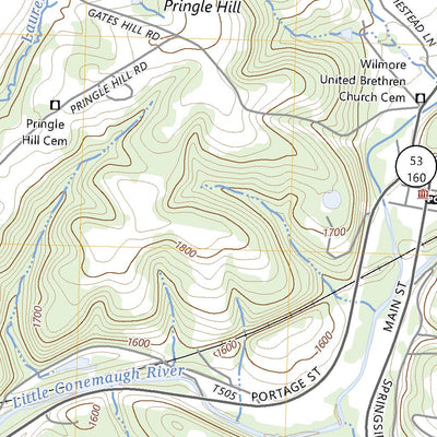 United States Geological Survey Ebensburg, PA (2023, 24000-Scale) digital map