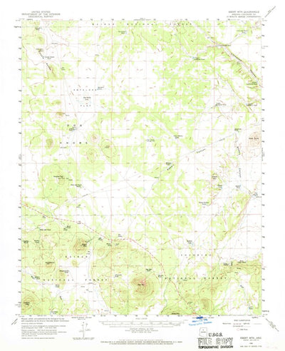 United States Geological Survey Ebert Mountain, AZ (1960, 62500-Scale) digital map