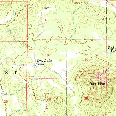 United States Geological Survey Ebert Mountain, AZ (1960, 62500-Scale) digital map