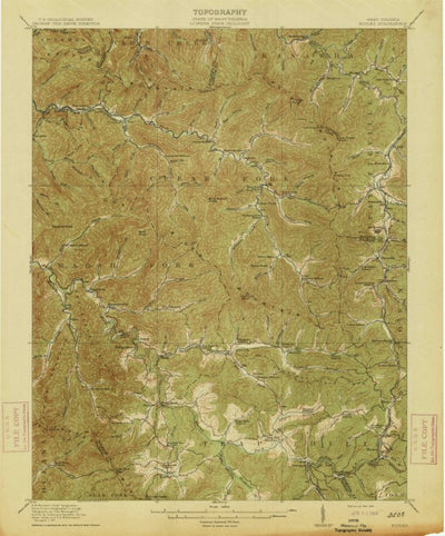 United States Geological Survey Eccles, WV (1914, 62500-Scale) digital map