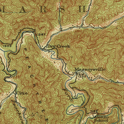 United States Geological Survey Eccles, WV (1914, 62500-Scale) digital map