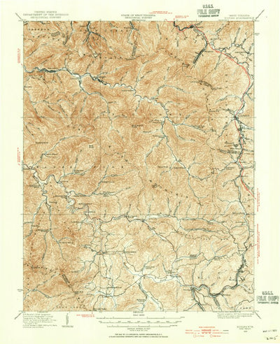 United States Geological Survey Eccles, WV (1929, 62500-Scale) digital map
