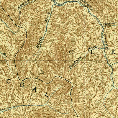 United States Geological Survey Eccles, WV (1932, 62500-Scale) digital map