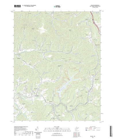 United States Geological Survey Eccles, WV (2023, 24000-Scale) digital map
