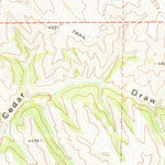 United States Geological Survey Echeta, WY (1972, 24000-Scale) digital map