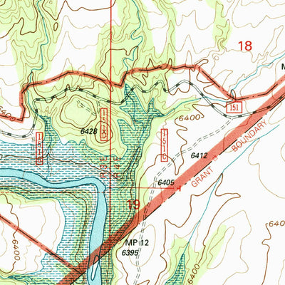 United States Geological Survey Echo Amphitheater, NM (1995, 24000-Scale) digital map