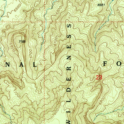 United States Geological Survey Echo Amphitheater, NM (1995, 24000-Scale) digital map