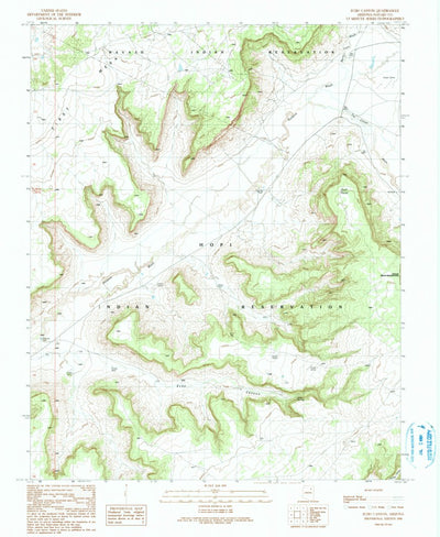 United States Geological Survey Echo Canyon, AZ (1990, 24000-Scale) digital map