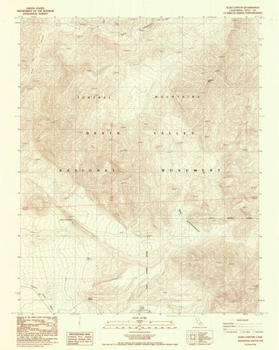 United States Geological Survey Echo Canyon, CA (1988, 24000-Scale) digital map