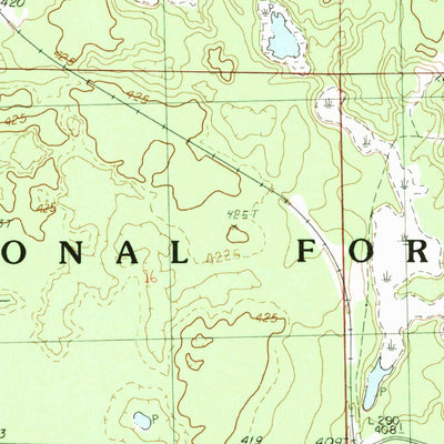 United States Geological Survey Echo Lake, MI (1982, 25000-Scale) digital map