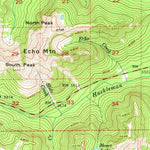 United States Geological Survey Echo Mountain, OR (1955, 62500-Scale) digital map