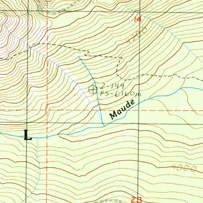 United States Geological Survey Echo Mountain, OR (1984, 24000-Scale) digital map