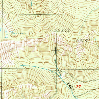 United States Geological Survey Echo Mountain, OR (1984, 24000-Scale) digital map