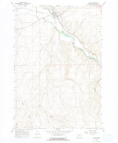 United States Geological Survey Echo, OR (1968, 24000-Scale) digital map
