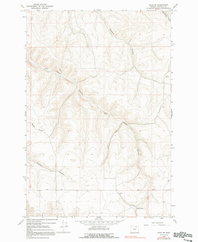 United States Geological Survey Echo SE, OR (1968, 24000-Scale) digital map