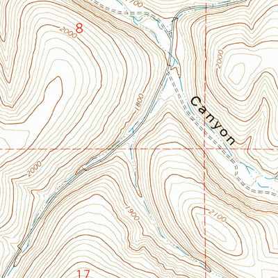 United States Geological Survey Echo SE, OR (1968, 24000-Scale) digital map