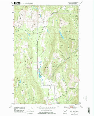 United States Geological Survey Echo Valley, WA (1952, 24000-Scale) digital map