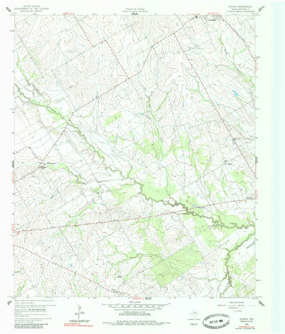 United States Geological Survey Echols, TX (1960, 24000-Scale) digital map