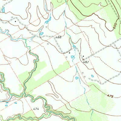 United States Geological Survey Echols, TX (1960, 24000-Scale) digital map