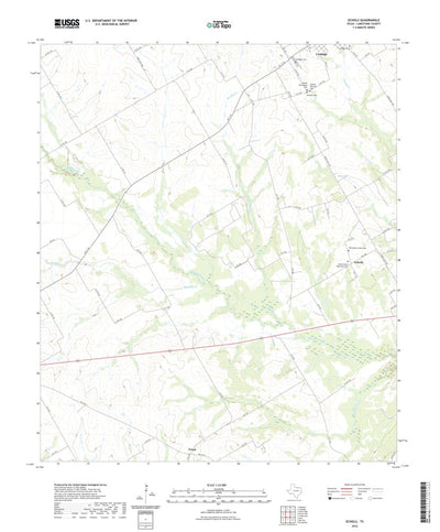 United States Geological Survey Echols, TX (2022, 24000-Scale) digital map