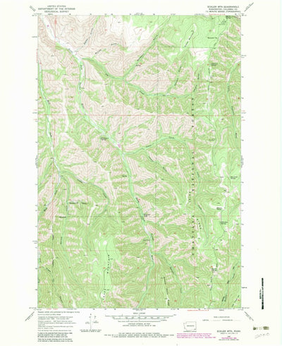 United States Geological Survey Eckler Mountain, WA (1967, 24000-Scale) digital map