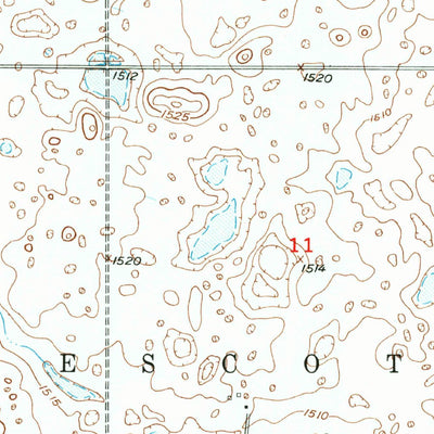 United States Geological Survey Eckman SE, ND (1949, 24000-Scale) digital map