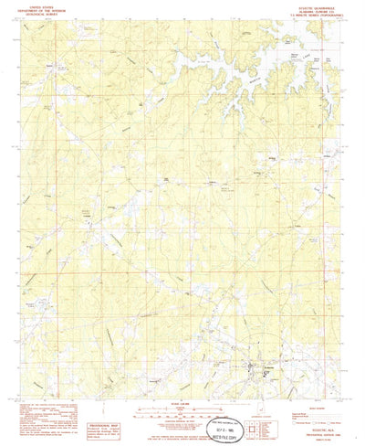 United States Geological Survey Eclectic, AL (1984, 24000-Scale) digital map
