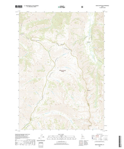 United States Geological Survey Edaho Mountain, ID (2020, 24000-Scale) digital map
