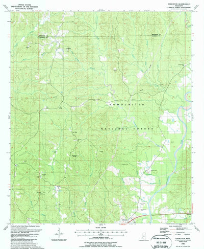 United States Geological Survey Eddiceton, MS (1988, 24000-Scale) digital map