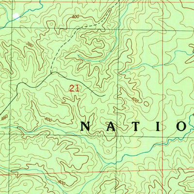United States Geological Survey Eddiceton, MS (1988, 24000-Scale) digital map