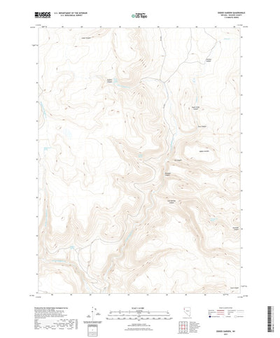 United States Geological Survey Eddies Garden, NV (2021, 24000-Scale) digital map