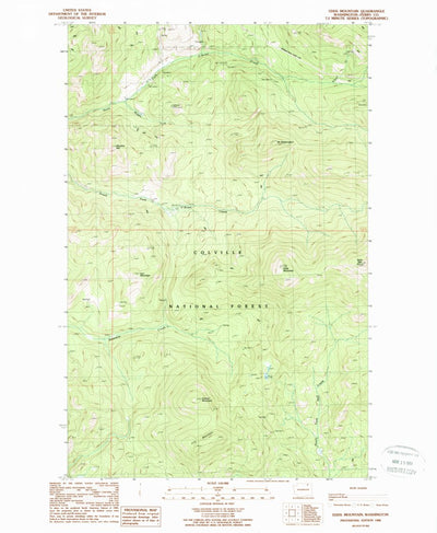 United States Geological Survey Edds Mountain, WA (1988, 24000-Scale) digital map