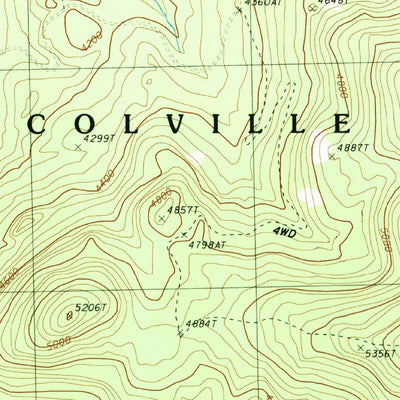 United States Geological Survey Edds Mountain, WA (1988, 24000-Scale) digital map