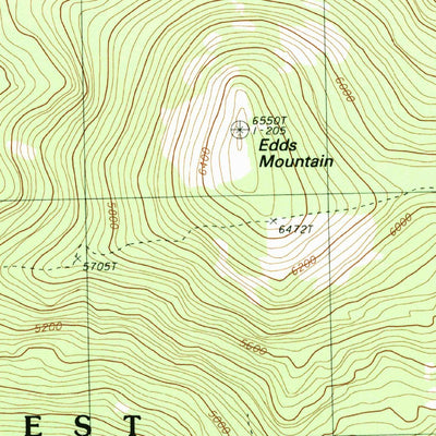 United States Geological Survey Edds Mountain, WA (1988, 24000-Scale) digital map