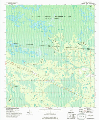 United States Geological Survey Eddy, FL-GA (1994, 24000-Scale) digital map