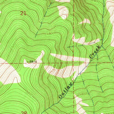 United States Geological Survey Eddy Mountain, MT (1964, 24000-Scale) digital map