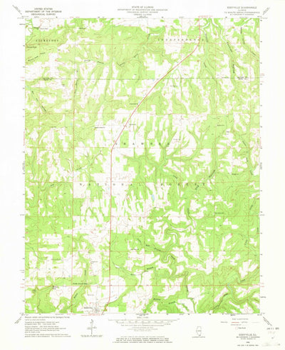 United States Geological Survey Eddyville, IL (1961, 24000-Scale) digital map