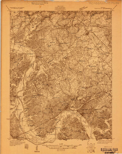United States Geological Survey Eddyville, KY (1928, 48000-Scale) digital map