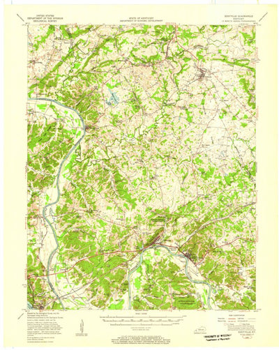 United States Geological Survey Eddyville, KY (1955, 62500-Scale) digital map