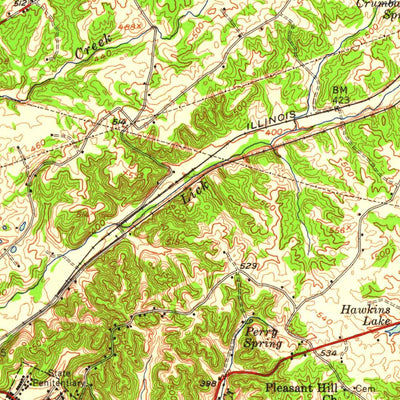 United States Geological Survey Eddyville, KY (1955, 62500-Scale) digital map
