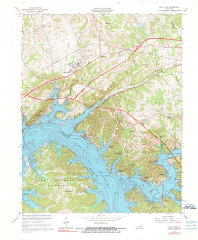 United States Geological Survey Eddyville, KY (1967, 24000-Scale) digital map