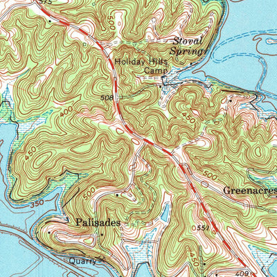 United States Geological Survey Eddyville, KY (1967, 24000-Scale) digital map