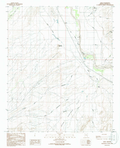 United States Geological Survey Eden, AZ (1985, 24000-Scale) digital map