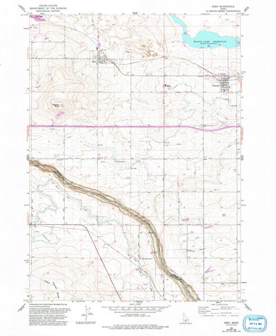 United States Geological Survey Eden, ID (1964, 24000-Scale) digital map
