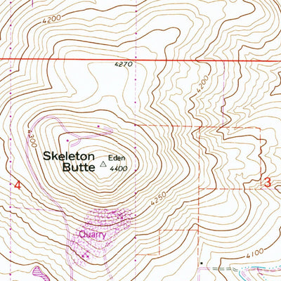 United States Geological Survey Eden, ID (1964, 24000-Scale) digital map