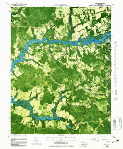 United States Geological Survey Eden, MD (1983, 24000-Scale) digital map